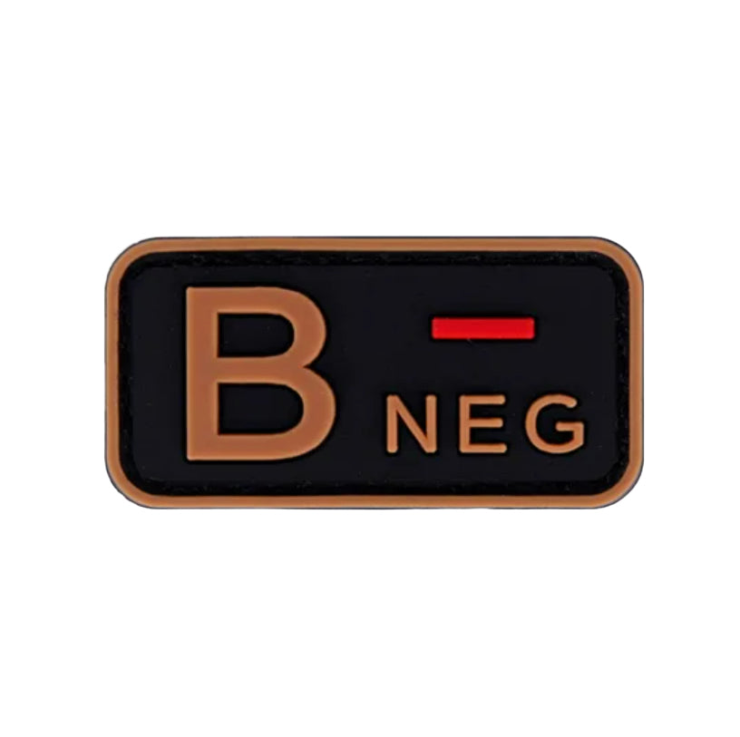 Patch Tipo Sanguíneo (A+, B+, AB+, O+, A-, B-, AB-, O-) Bronze