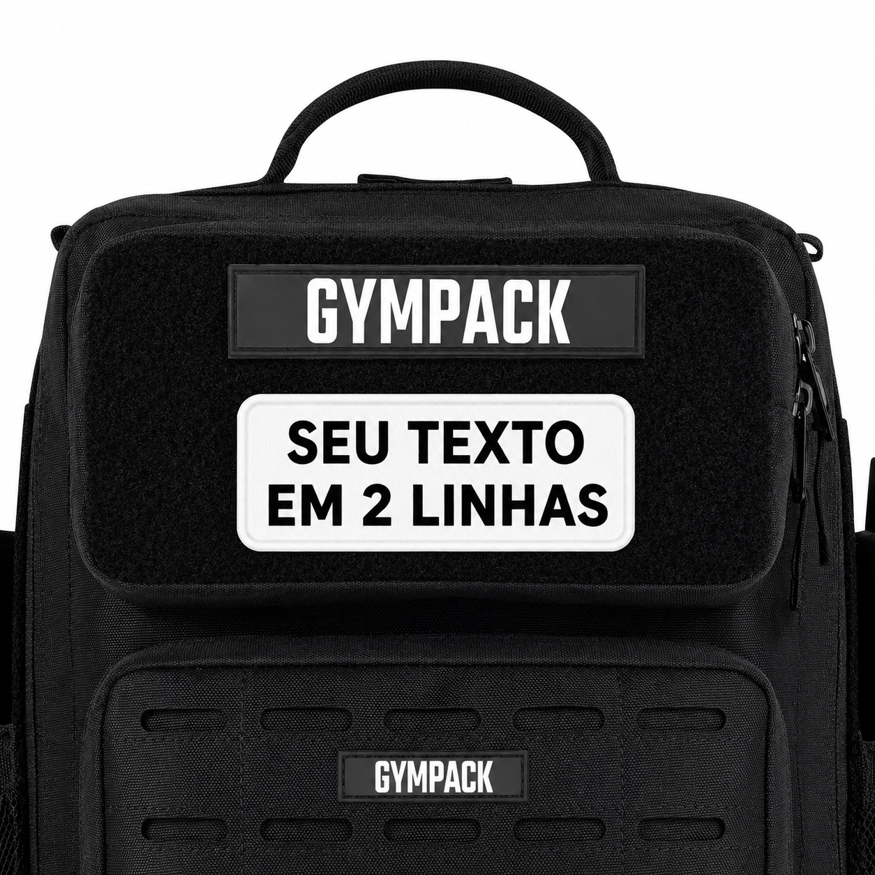 Patch Personalizável Duas Linhas Branco
