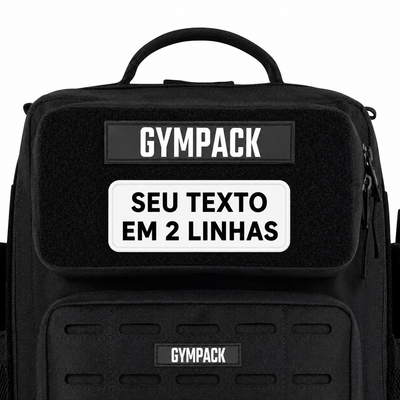 Patch Personalizável Duas Linhas Branco