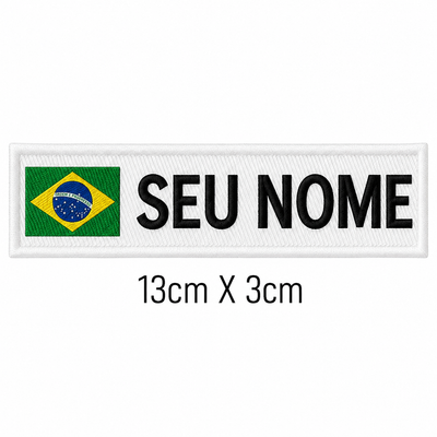 Patch Personalizável Brasil Branco