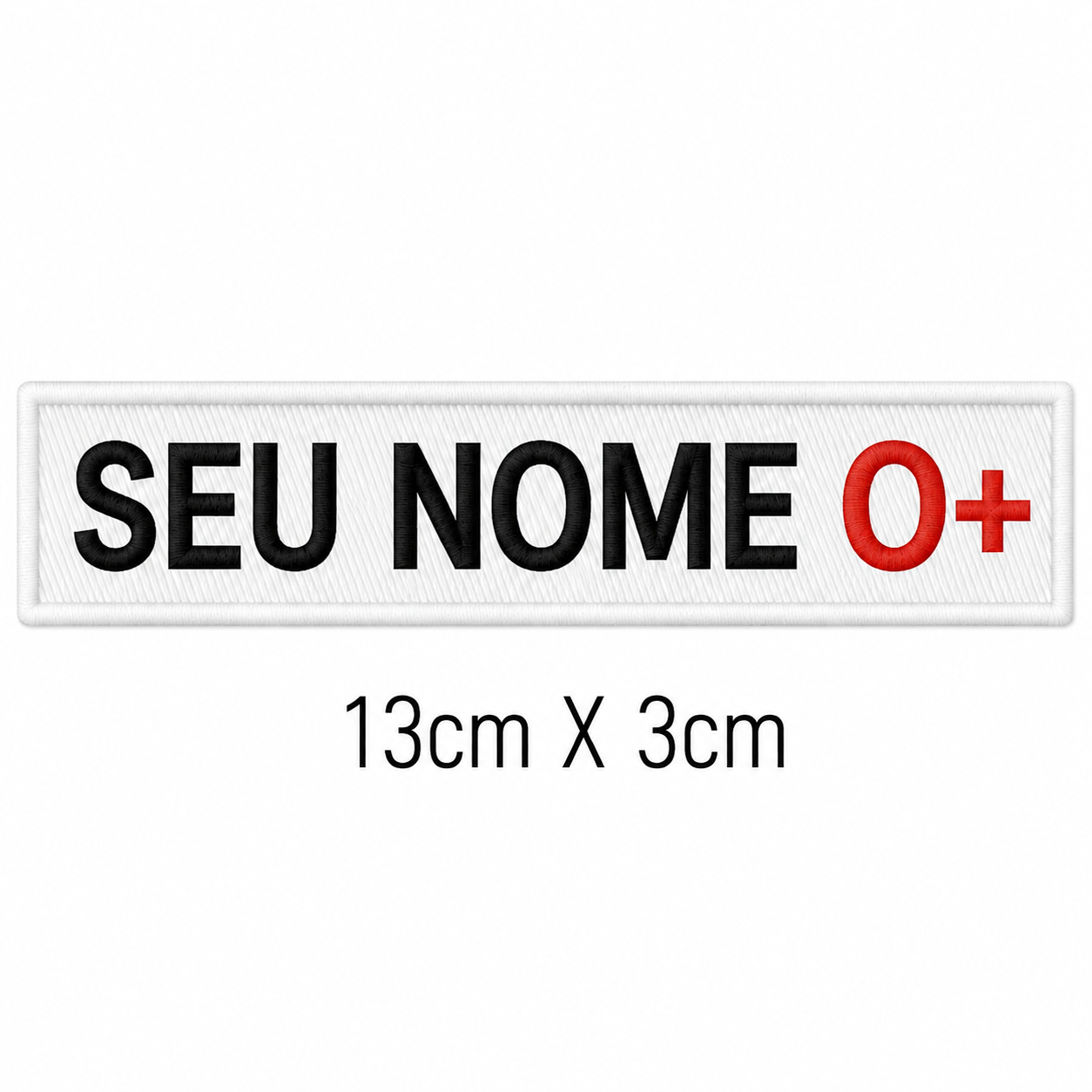 Patch Personalizável de Tipo Sanguíneo Branco