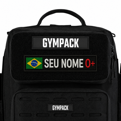 Patch Personalizável Brasil + Tipo Sanguíneo