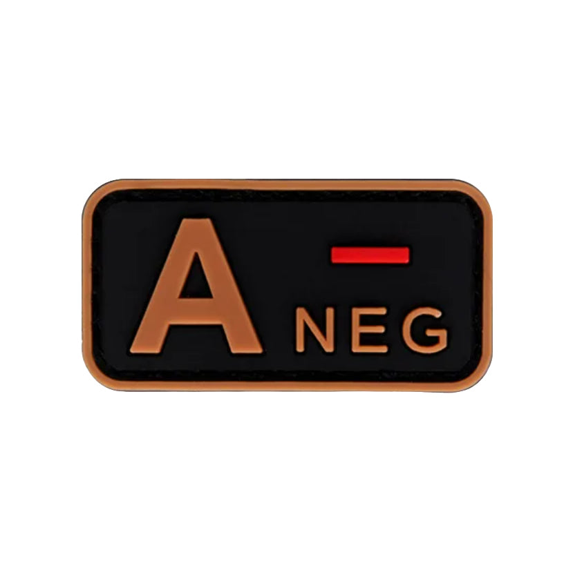 Patch Tipo Sanguíneo (A+, B+, AB+, O+, A-, B-, AB-, O-) Bronze