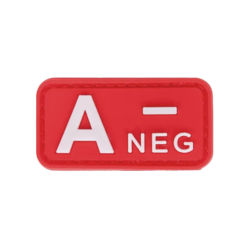 Patch Tipo Sanguíneo (A+, B+, AB+, O+, A-, B-, AB-, O-) Vermelho