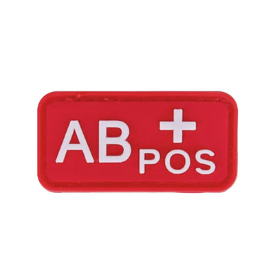 Patch Tipo Sanguíneo (A+, B+, AB+, O+, A-, B-, AB-, O-) Vermelho