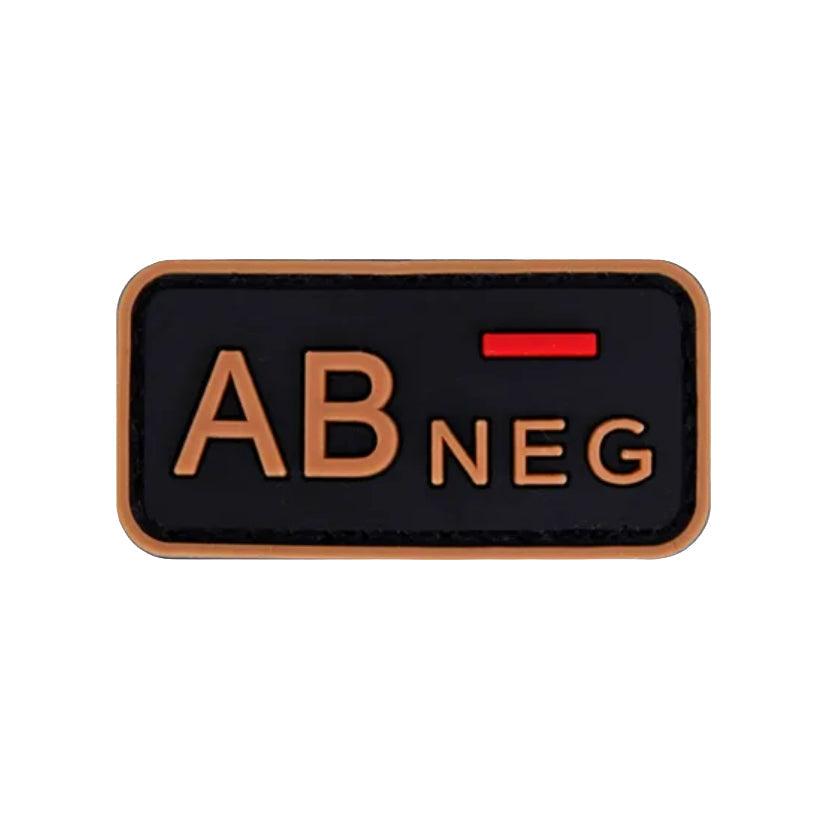 Patch Tipo Sanguíneo (A+, B+, AB+, O+, A-, B-, AB-, O-) Bronze