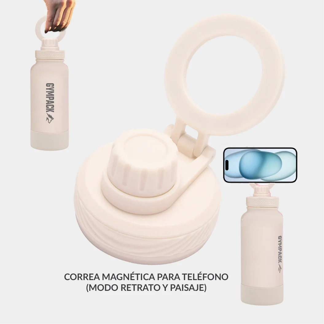 Garrafa Térmica Magsafe Gympack 1200ml Creme