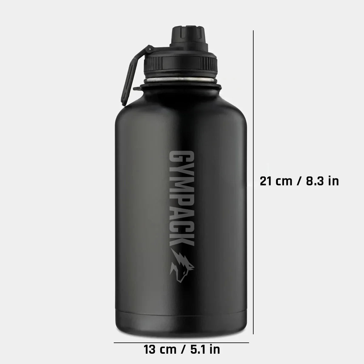 Garrafa Térmica Premium Gympack 2000ml - Nome Personalizado