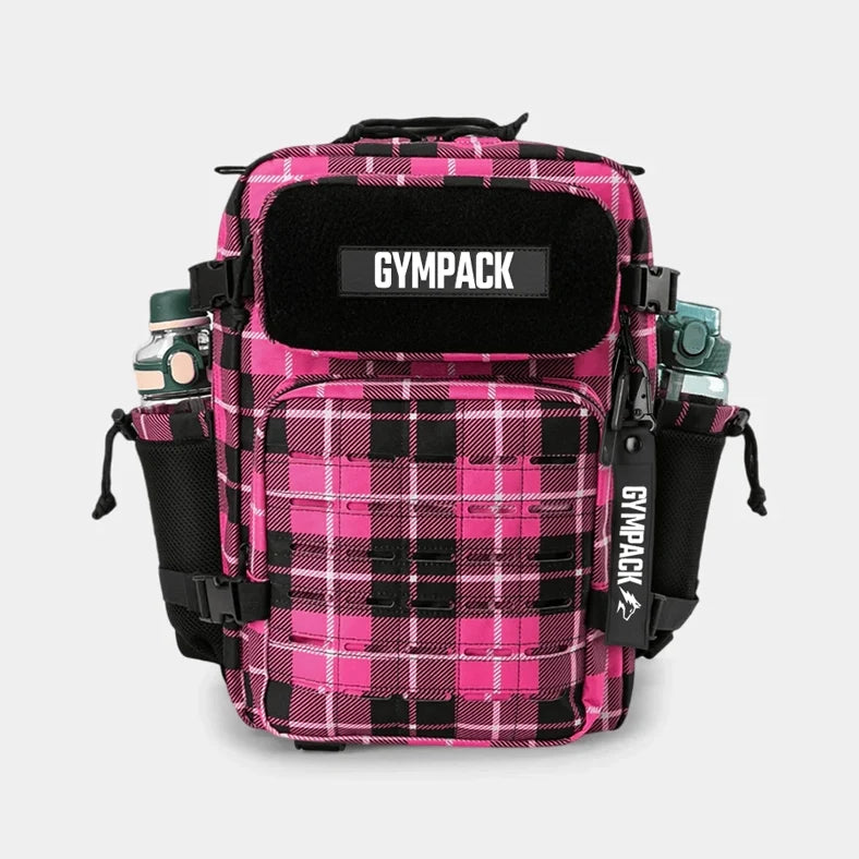 Gympack Pro 25L Rosa Quadriculado