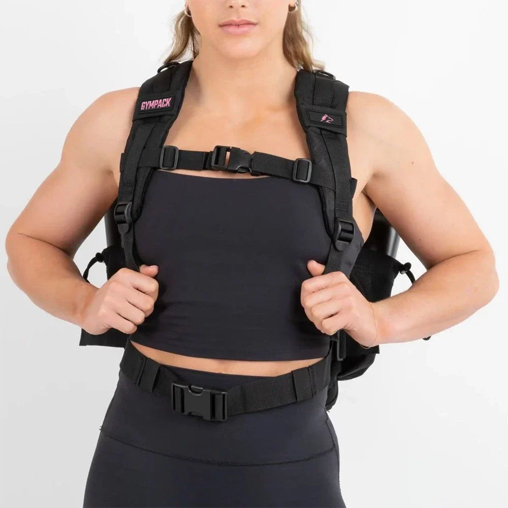 Gympack Pro 25L Preta e Rosa
