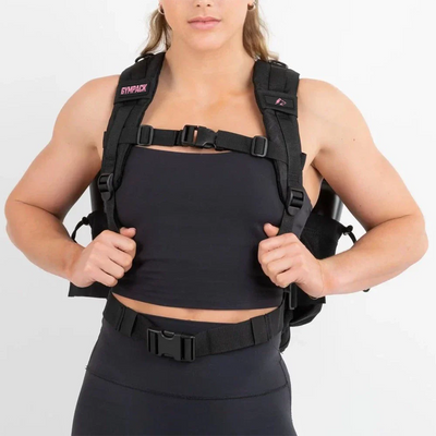 Gympack Pro 25L Preta e Rosa