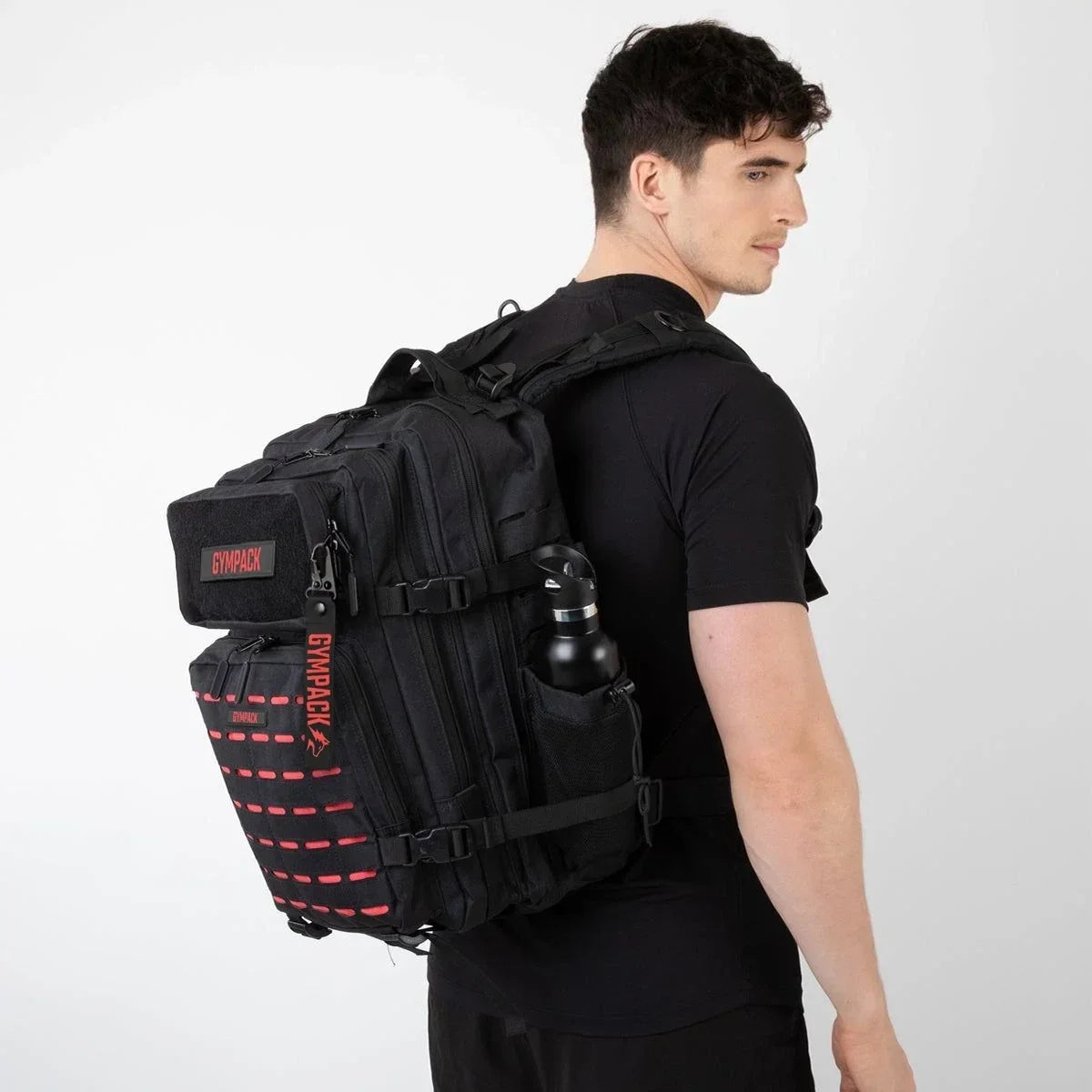 Gympack Pro 50L Preta e Vermelha