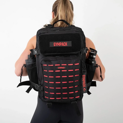 Gympack Pro 50L Preta e Vermelha