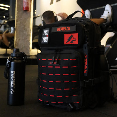 Gympack Pro 50L Preta e Vermelha