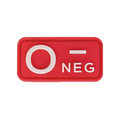 Patch Tipo Sanguíneo (A+, B+, AB+, O+, A-, B-, AB-, O-) Vermelho