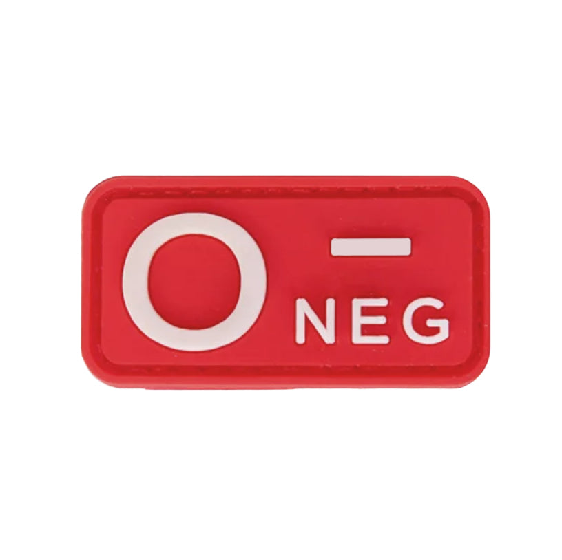 Patch Tipo Sanguíneo (A+, B+, AB+, O+, A-, B-, AB-, O-) Vermelho