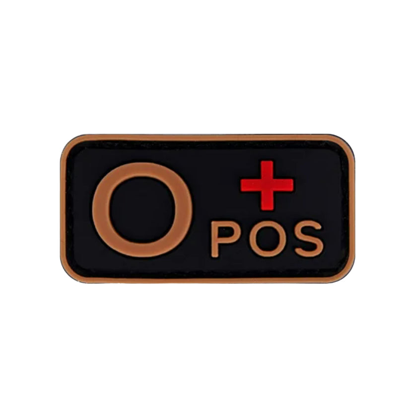 Patch Tipo Sanguíneo (A+, B+, AB+, O+, A-, B-, AB-, O-) Bronze